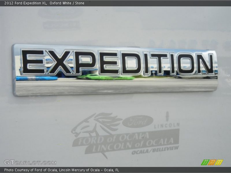 Oxford White / Stone 2012 Ford Expedition XL