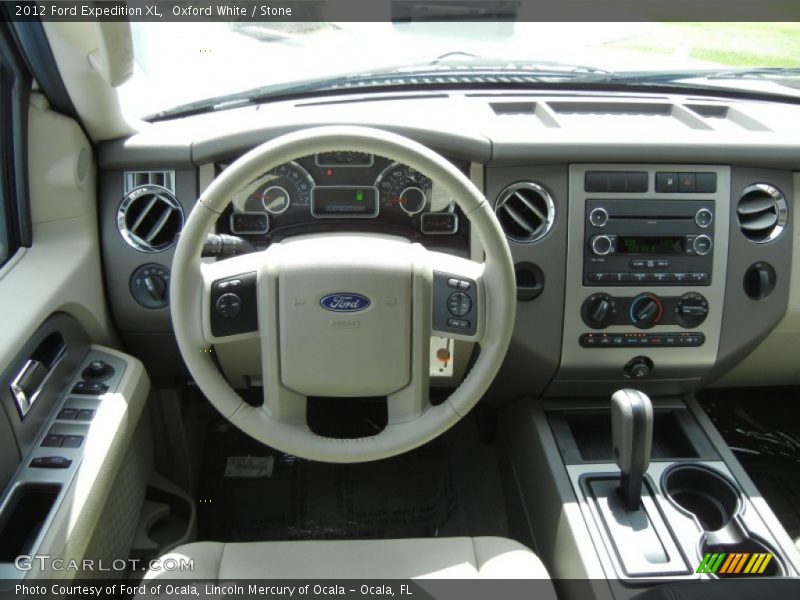Oxford White / Stone 2012 Ford Expedition XL