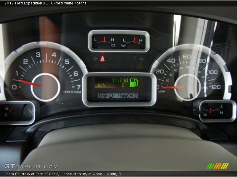 Oxford White / Stone 2012 Ford Expedition XL