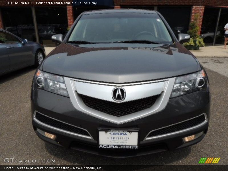 Polished Metal Metallic / Taupe Gray 2010 Acura MDX