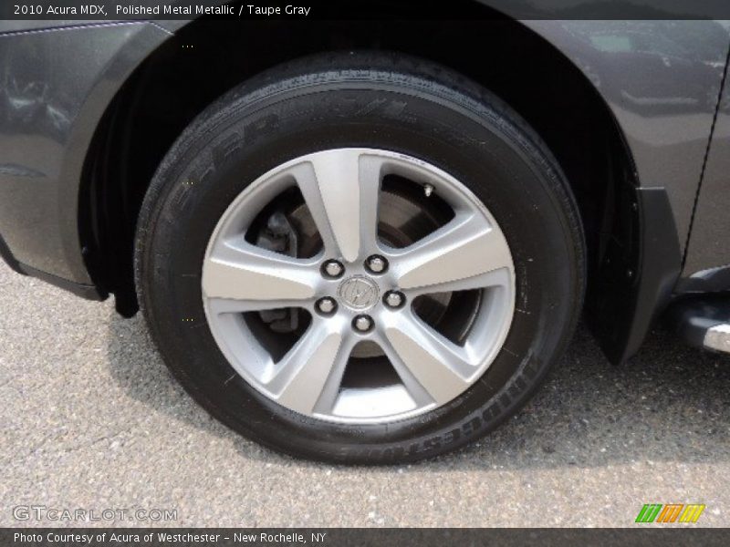 Polished Metal Metallic / Taupe Gray 2010 Acura MDX