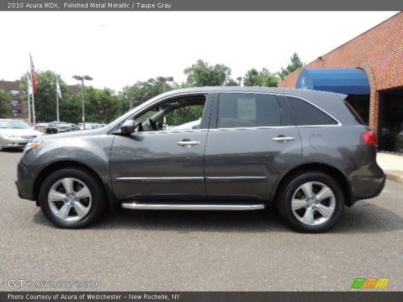 Polished Metal Metallic / Taupe Gray 2010 Acura MDX