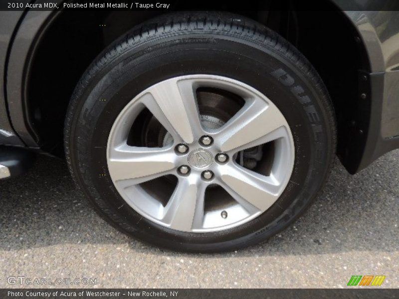 Polished Metal Metallic / Taupe Gray 2010 Acura MDX