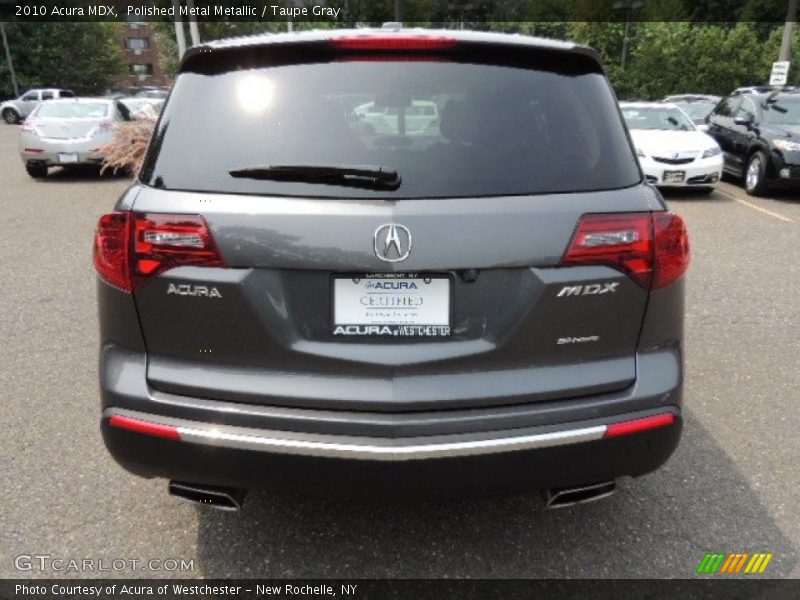 Polished Metal Metallic / Taupe Gray 2010 Acura MDX