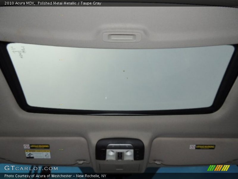 Polished Metal Metallic / Taupe Gray 2010 Acura MDX
