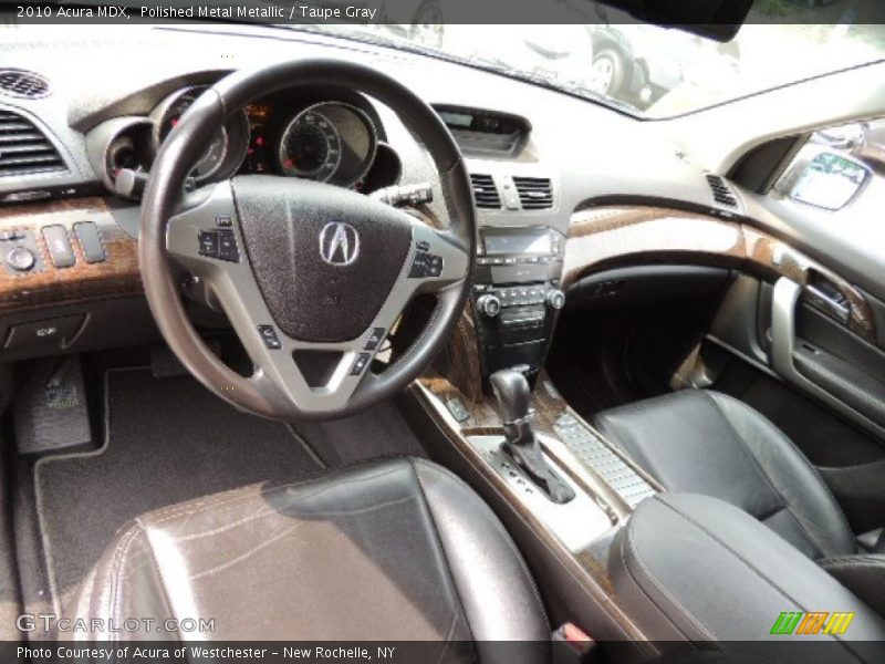 Polished Metal Metallic / Taupe Gray 2010 Acura MDX