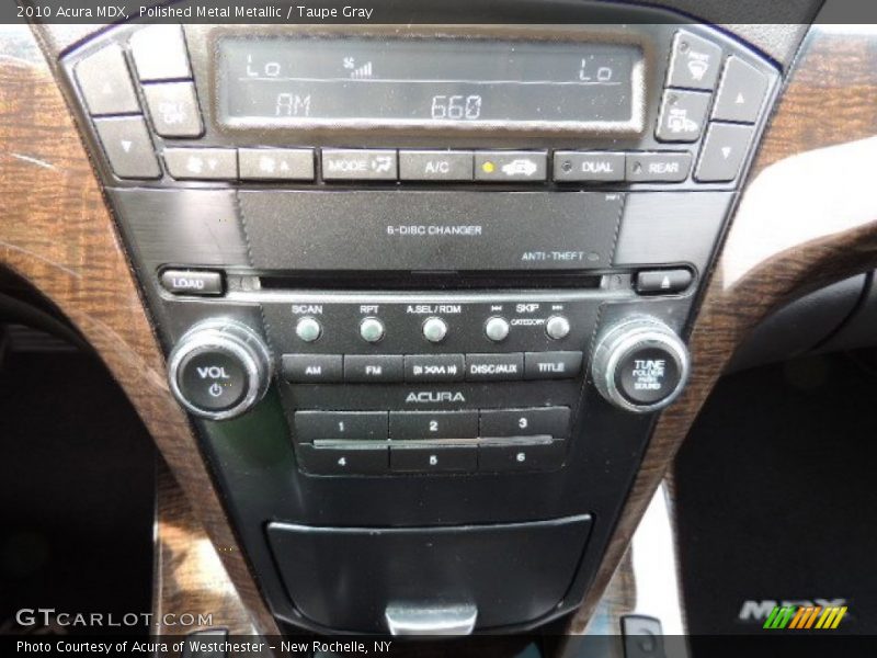 Polished Metal Metallic / Taupe Gray 2010 Acura MDX