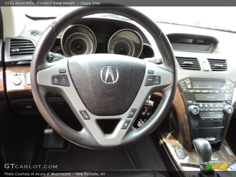 Polished Metal Metallic / Taupe Gray 2010 Acura MDX