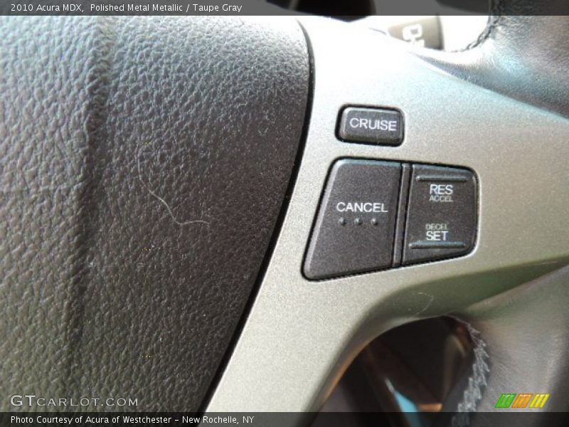 Polished Metal Metallic / Taupe Gray 2010 Acura MDX
