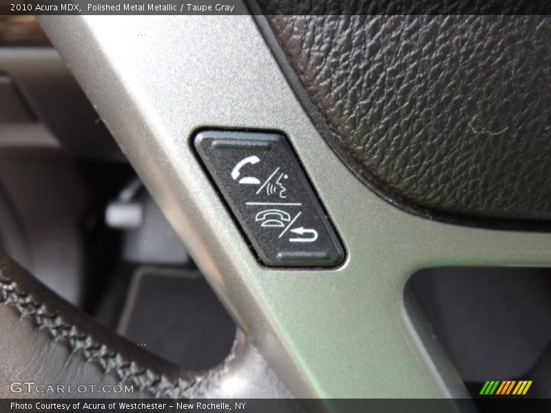 Polished Metal Metallic / Taupe Gray 2010 Acura MDX