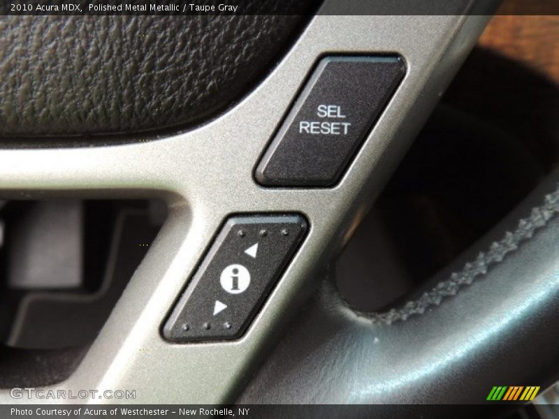 Polished Metal Metallic / Taupe Gray 2010 Acura MDX