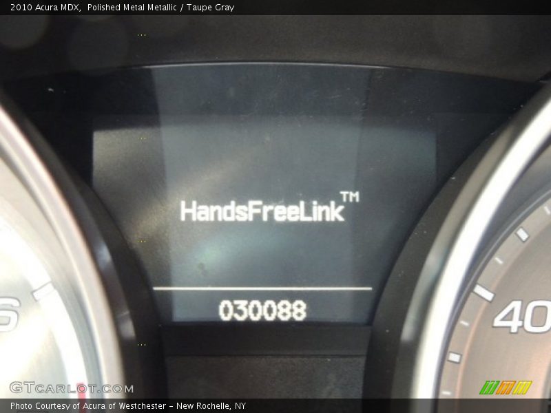 Polished Metal Metallic / Taupe Gray 2010 Acura MDX