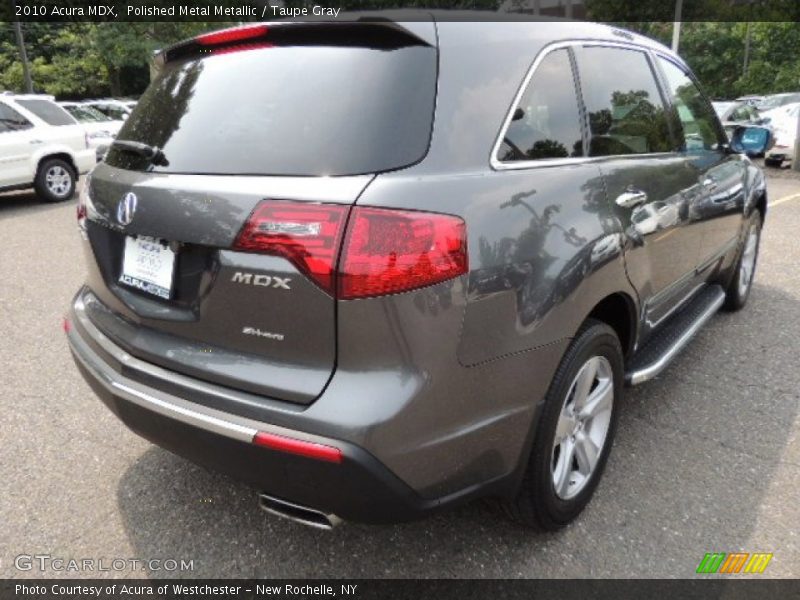 Polished Metal Metallic / Taupe Gray 2010 Acura MDX