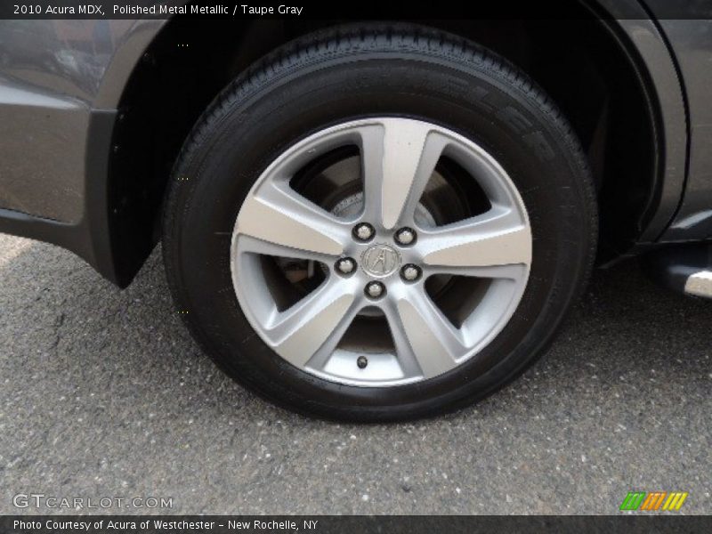 Polished Metal Metallic / Taupe Gray 2010 Acura MDX