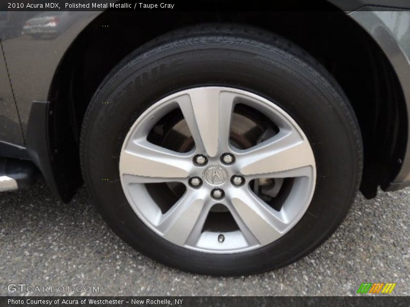 Polished Metal Metallic / Taupe Gray 2010 Acura MDX