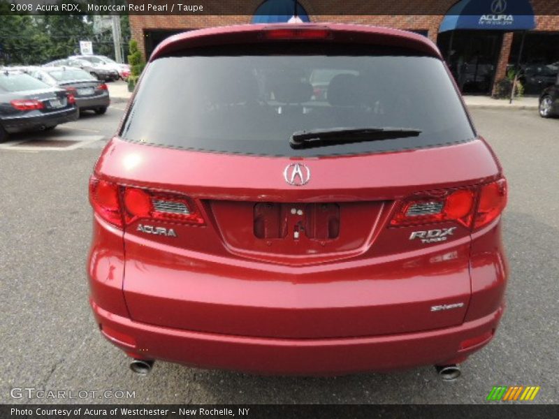 Moroccan Red Pearl / Taupe 2008 Acura RDX
