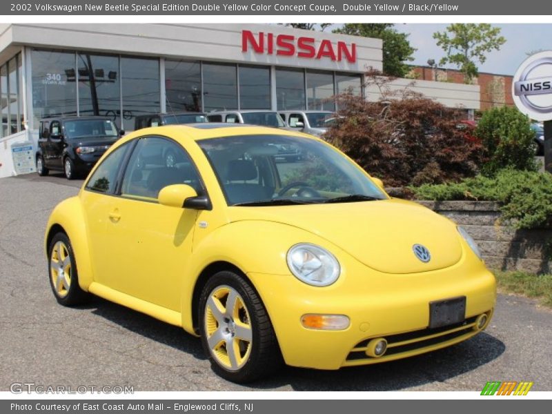 Front 3/4 View of 2002 New Beetle Special Edition Double Yellow Color Concept Coupe