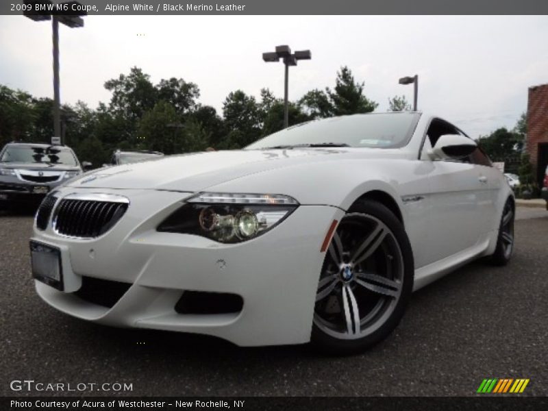 Alpine White / Black Merino Leather 2009 BMW M6 Coupe