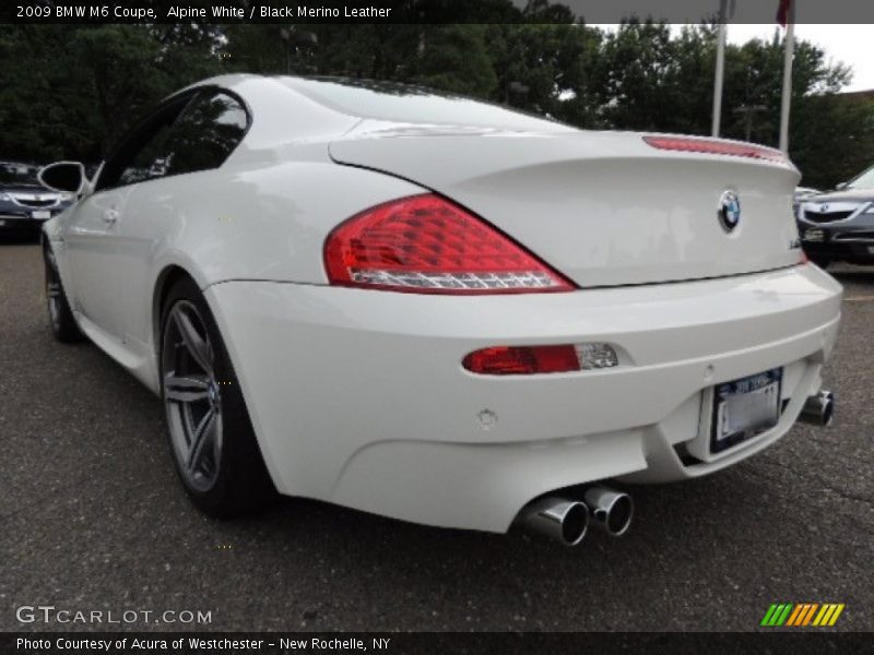 Alpine White / Black Merino Leather 2009 BMW M6 Coupe