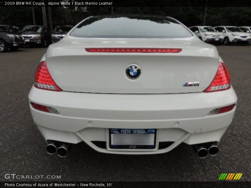 Alpine White / Black Merino Leather 2009 BMW M6 Coupe