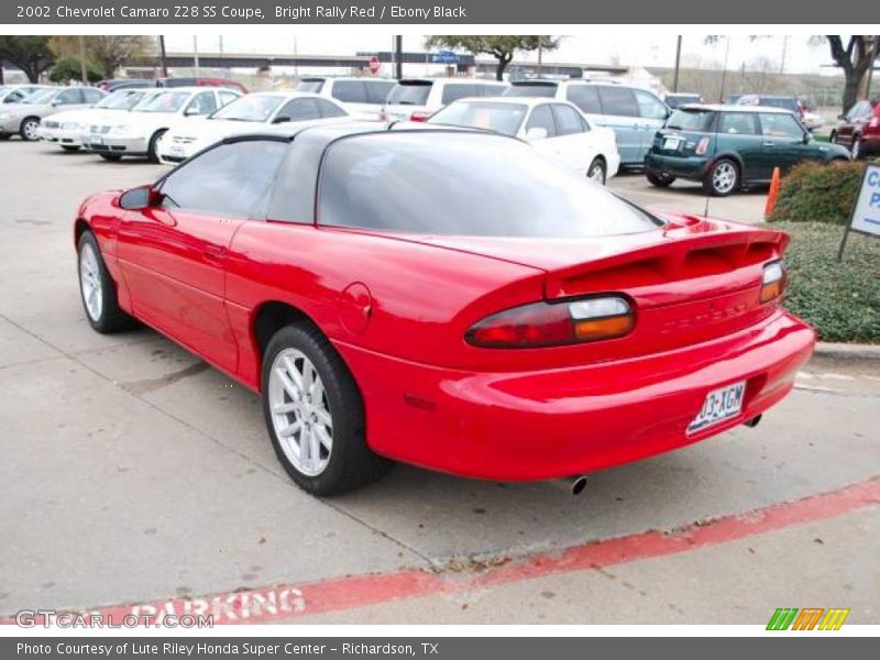Bright Rally Red / Ebony Black 2002 Chevrolet Camaro Z28 SS Coupe