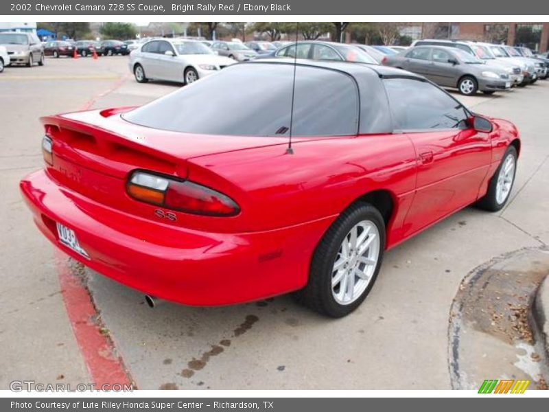 Bright Rally Red / Ebony Black 2002 Chevrolet Camaro Z28 SS Coupe