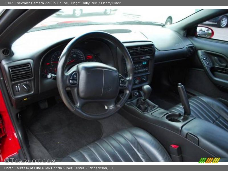 Bright Rally Red / Ebony Black 2002 Chevrolet Camaro Z28 SS Coupe