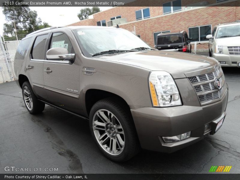 Mocha Steel Metallic / Ebony 2013 Cadillac Escalade Premium AWD