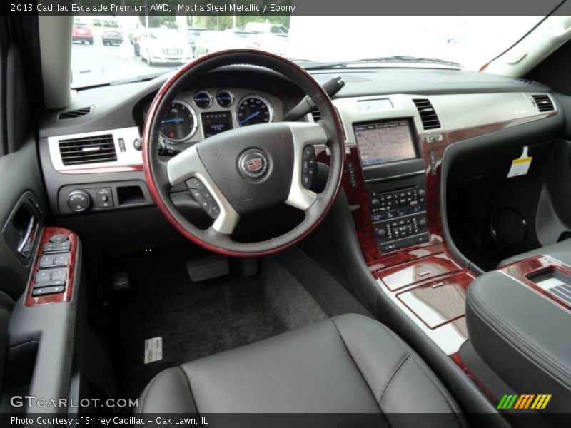 Ebony Interior - 2013 Escalade Premium AWD 