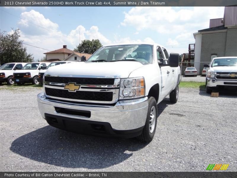 Summit White / Dark Titanium 2013 Chevrolet Silverado 2500HD Work Truck Crew Cab 4x4