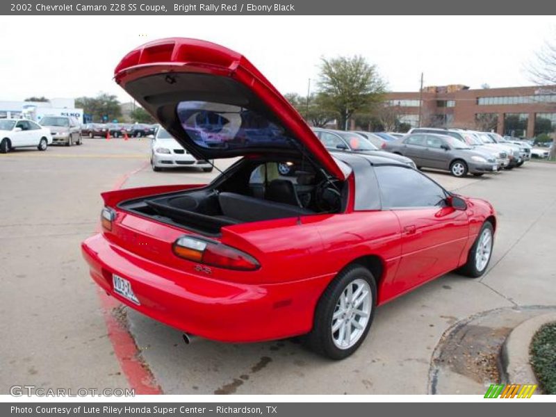 Bright Rally Red / Ebony Black 2002 Chevrolet Camaro Z28 SS Coupe