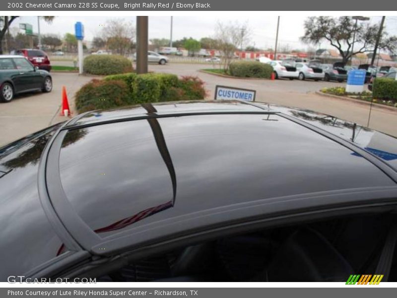 Bright Rally Red / Ebony Black 2002 Chevrolet Camaro Z28 SS Coupe