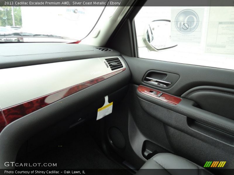 Silver Coast Metallic / Ebony 2013 Cadillac Escalade Premium AWD
