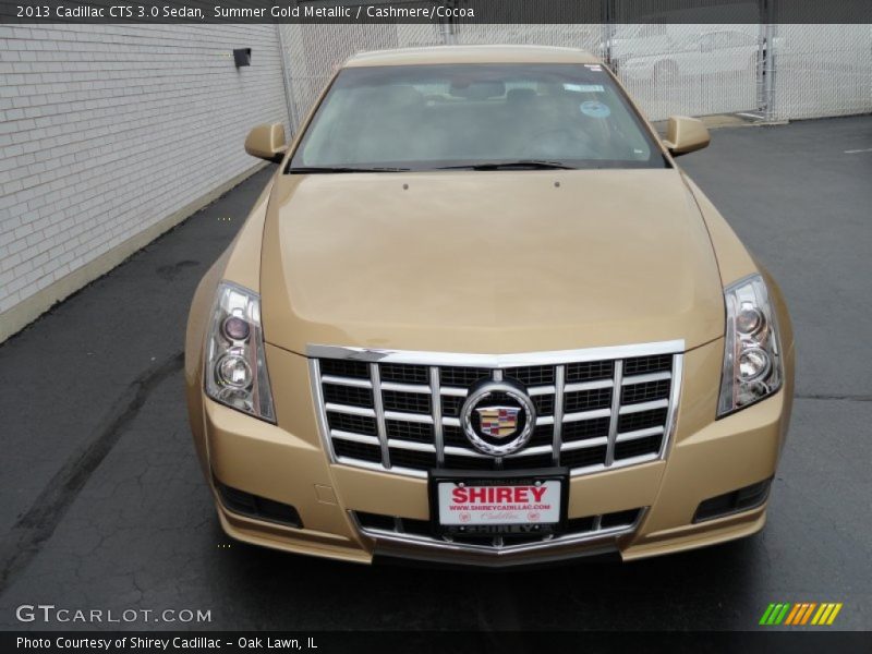 Summer Gold Metallic / Cashmere/Cocoa 2013 Cadillac CTS 3.0 Sedan
