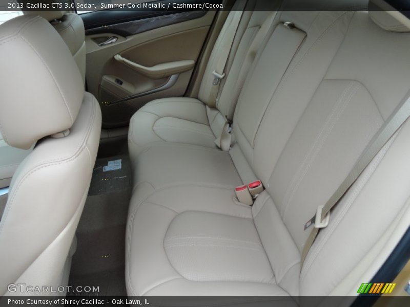 Rear Seat of 2013 CTS 3.0 Sedan