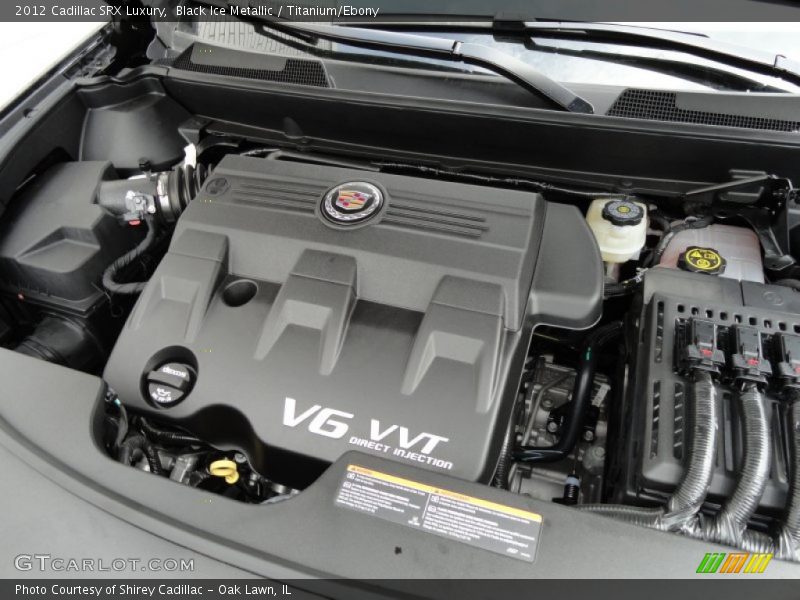 Black Ice Metallic / Titanium/Ebony 2012 Cadillac SRX Luxury