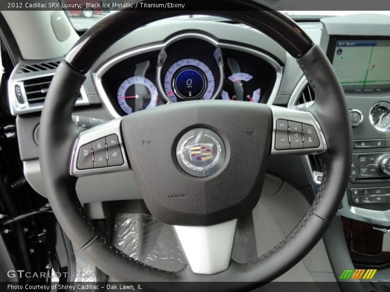 Black Ice Metallic / Titanium/Ebony 2012 Cadillac SRX Luxury