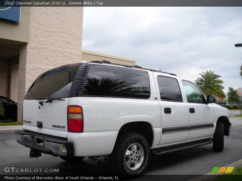Summit White / Tan 2002 Chevrolet Suburban 1500 LS