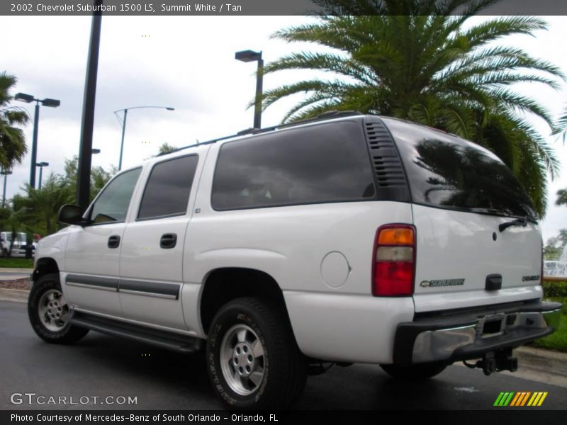 Summit White / Tan 2002 Chevrolet Suburban 1500 LS