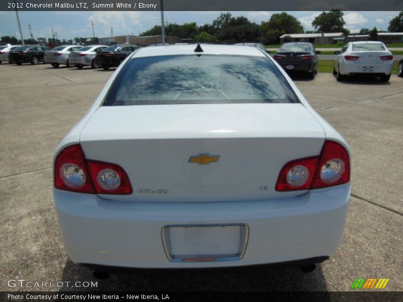 Summit White / Ebony 2012 Chevrolet Malibu LTZ
