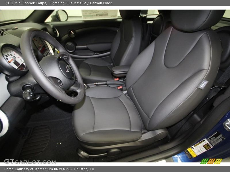  2013 Cooper Coupe Carbon Black Interior