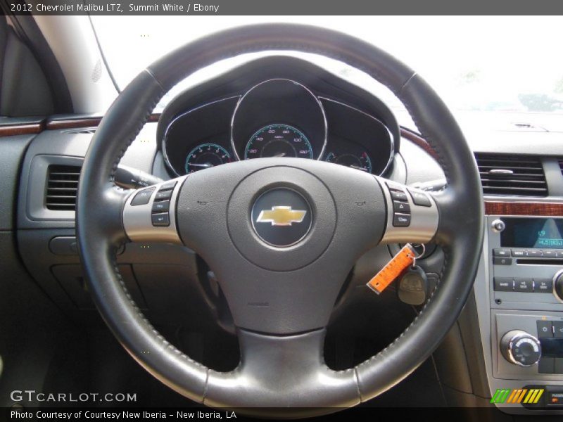 Summit White / Ebony 2012 Chevrolet Malibu LTZ