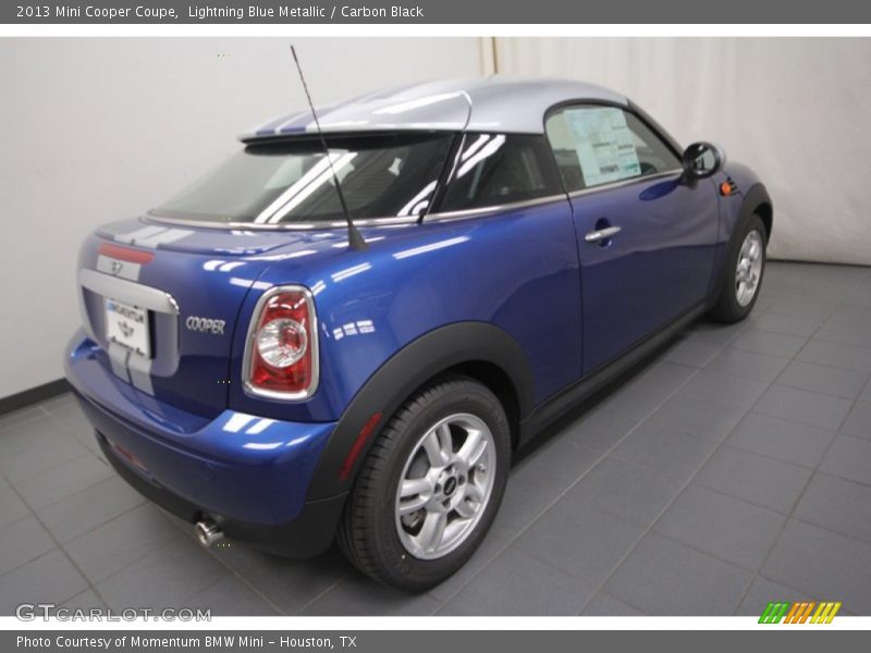 Lightning Blue Metallic / Carbon Black 2013 Mini Cooper Coupe
