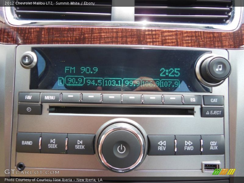 Summit White / Ebony 2012 Chevrolet Malibu LTZ