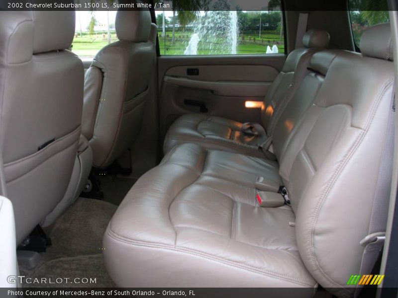 Summit White / Tan 2002 Chevrolet Suburban 1500 LS