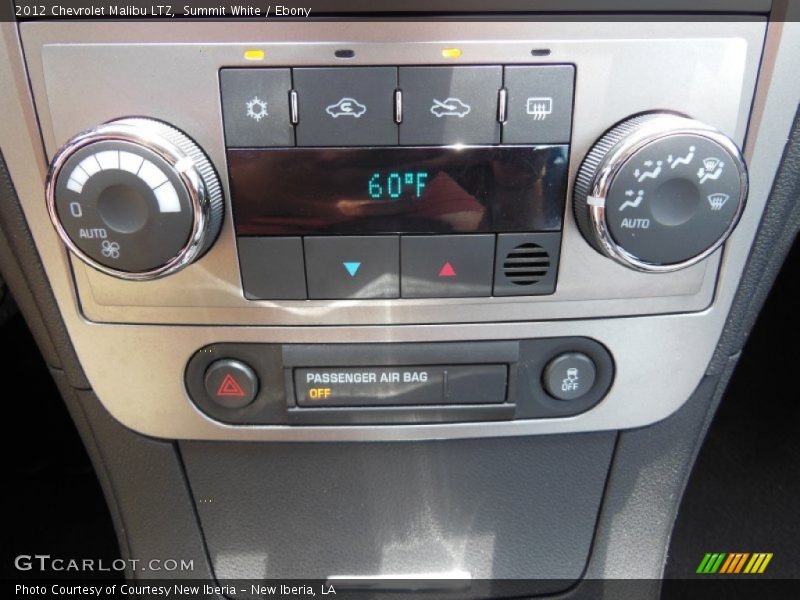 Summit White / Ebony 2012 Chevrolet Malibu LTZ