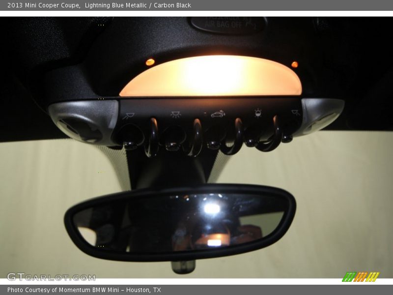 Lightning Blue Metallic / Carbon Black 2013 Mini Cooper Coupe
