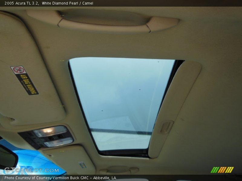 White Diamond Pearl / Camel 2005 Acura TL 3.2