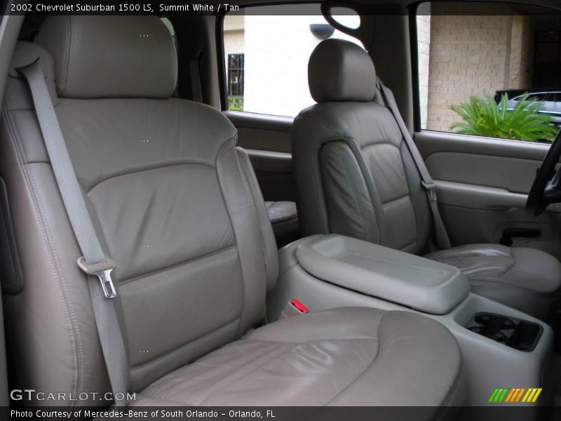 Summit White / Tan 2002 Chevrolet Suburban 1500 LS