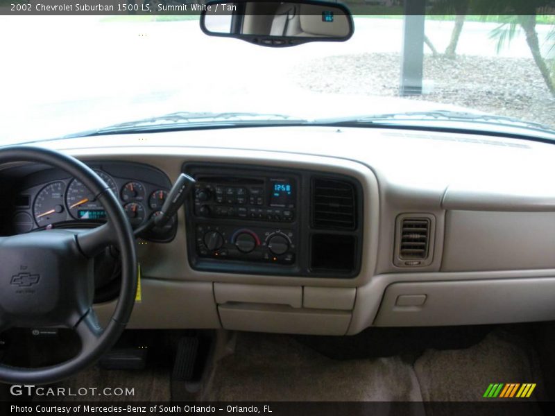 Summit White / Tan 2002 Chevrolet Suburban 1500 LS
